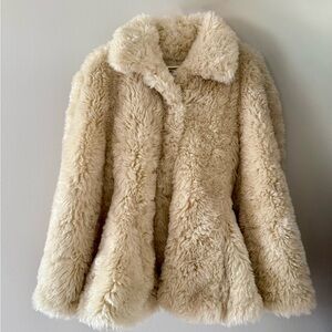Elegant Cream Teddy Jacket